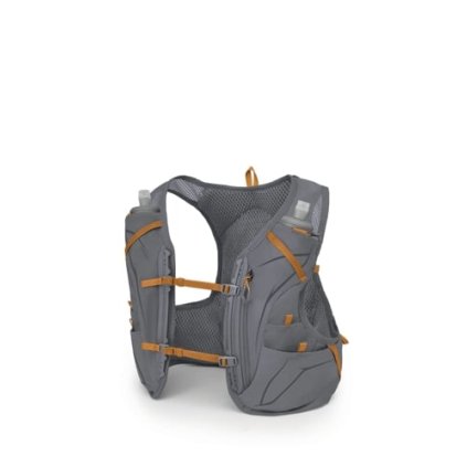 Osprey Duro 6, bežecká vesta - 6 L - s fľašami - M - Phantom Grey/Toffee Orange