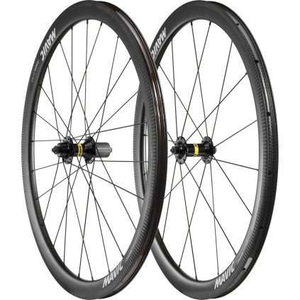 Mavic Cosmic S 40 RB, zapletené kolesá (pár) - ráfikové brzdy - HG orech