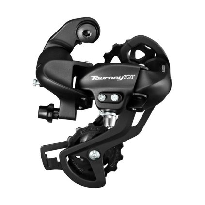 Shimano Torney TX RD-TX800, prehadzovačka 6/7-K. bez háku - Čierna