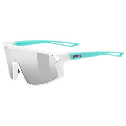 Uvex Skyryse Jr, detské okuliare - WHITE-GREEN/MIR.SILVER