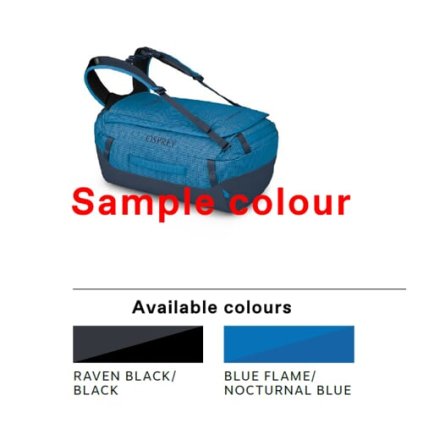 Osprey Transporter Duffel 30, cestovná taška (duffel) - 30 L - Raven Black