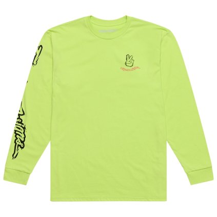 TLD Peace Out, tričko LS - Glo Yellow