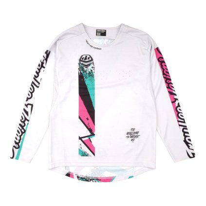 TLD Sprint, detský dres LS - Full Pull Chalk