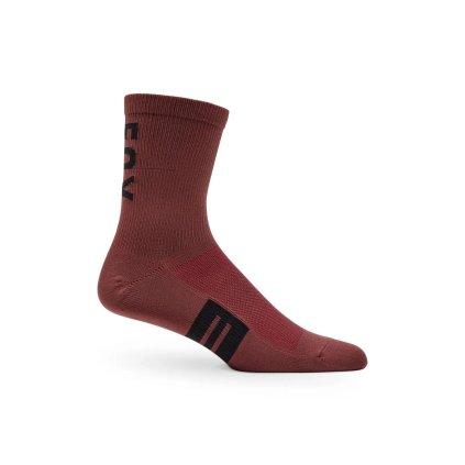 Fox 6" Flexair Merino Sock, cyklistické ponožky - Rust