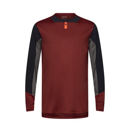 Fox Defend Ls, pánsky cyklistický dres - Rust