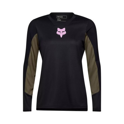 Fox W Defend Ls  Park, dámsky cyklistický dres - Black