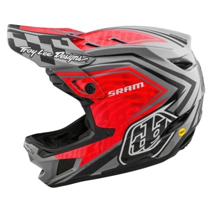 TLD D4 Carbon Mips, prilba - Sram Red / Black