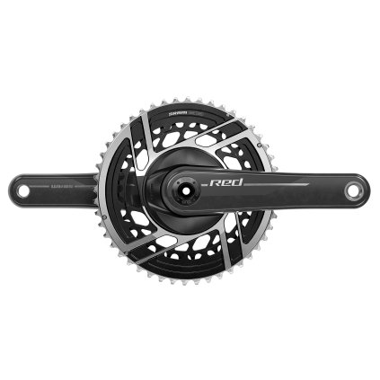 SRAM RED, kľuky - 170mm 2x12 DUB E1 - 50/37T - Natural Carbon