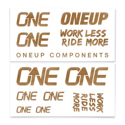 OneUp Decal Kit polep na riadítka - Matte Bronze (Sram)