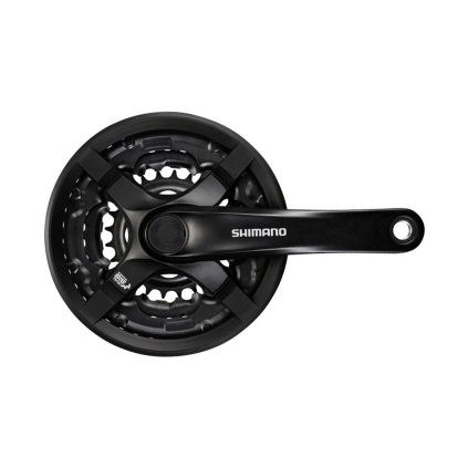 Shimano Stred FC-TY501 170mm 42/34/24z. 6/7/8-k. čierny s krytom na štvorhran