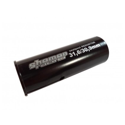 ShamanRacing, redukcia sedlovky - z 31,6 mm na 30,9 mm - hliníková, čierna
