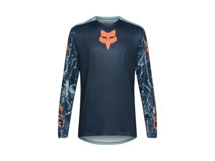 Fox Ranger LS Image Print, dres - Arctic Blue