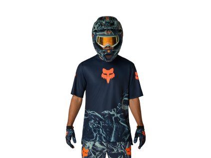 Fox Ranger SS Image Print, dres - Arctic Blue