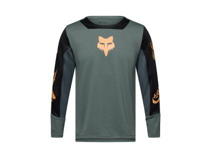 Fox Yth Defend Ls Jersey Creation, detský dres - Sage
