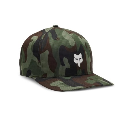 Fox Head Camo Tech Flexfit Hat, pánska šiltovka - Green Camo