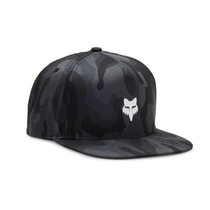 Fox Head Camo Tech Sb Hat, pánska šiltovka - Black Camo