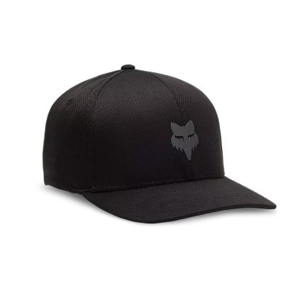 Fox Head Tech Flexfit Hat, pánska šiltovka - Black/Charcoal