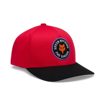 Fox Yth Badge Snapback Hat, detská šiltovka - Red