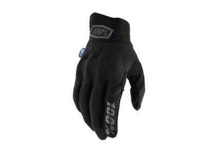 100% Cognito Smart Shock, mtb rukavice - Black