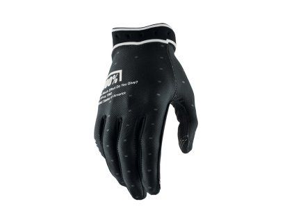100% Ridefit, rukavice - Black