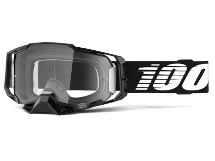 100% Armega Black, mtb okuliare - Clear Lens