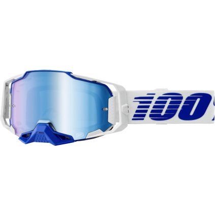 100% Armega Blue, mtb okuliare - Blue Mirror Lens