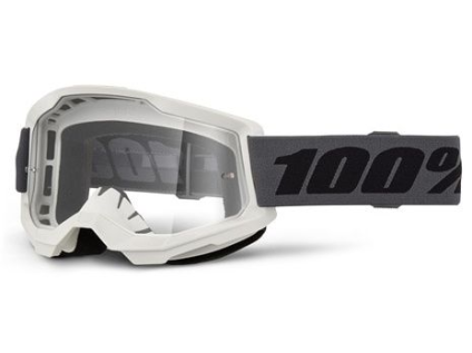 100% Strata 2 Grey, mtb okuliare - Clear Lens