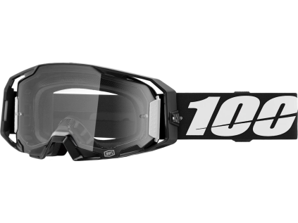 100% Armatic Black, mtb okuliare - Clear Lens