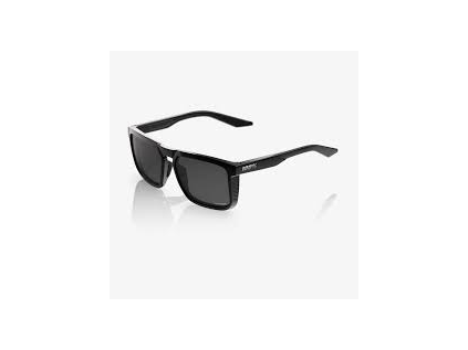 100% Renshaw Polished Black, okuliare - Grey Polarized Lens