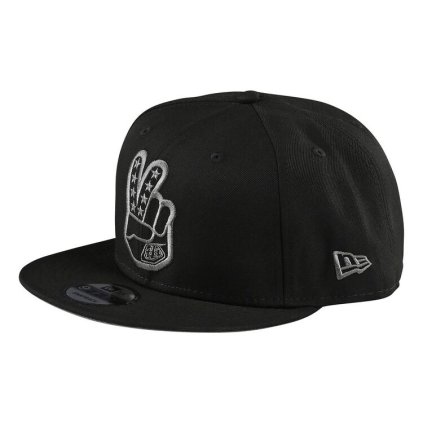 TLD Peace Sign Snapback, šiltovka - Black Osfa