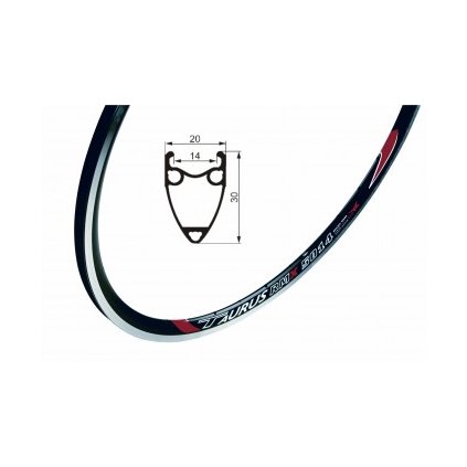 Remerx Taurus, ráfik - 28", 32h Black GBS