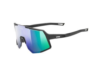 Uvex Sequenze, okuliare - Black Matt / Mir.Green