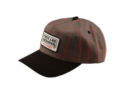 TLD, šiltovka - Unstructured Curved Snapback Medieval Gray / Red