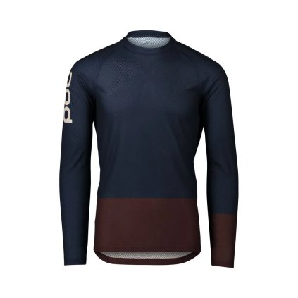POC MTB Pure LS, dres - Turmaline Navy/Axinite Brown
