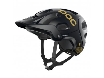 MTB prilba POC Tectal Fabio Ed. Uranium Black Matt/Gold