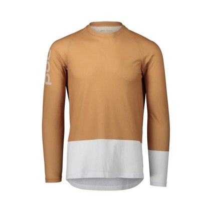 POC MTB Pure LS, dres - Aragonite Brown/Hydrogen White