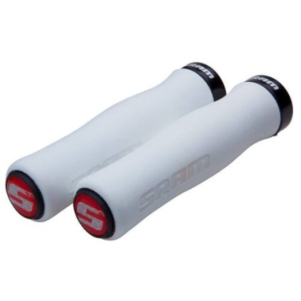 Sram Locking Grips Foam, gripy - penové, dĺžka 129 mm - biela/čierna