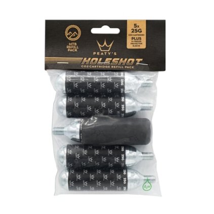 76913 peaty s holeshot co2 cartridge refill pack mtb 25g