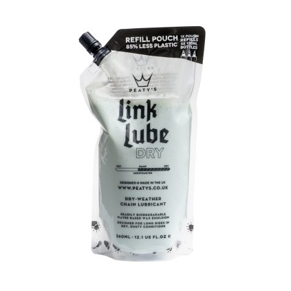 Peaty's Linklube, olej na reťaz - Dry Refill Pouch 360 Ml