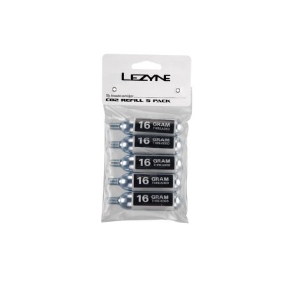 Lezyne 16G Co2 - 5 Pack Silver