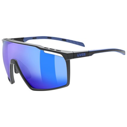 Uvex Mtn Perform, okuliare - Black-Blue M/Mir.Blue
