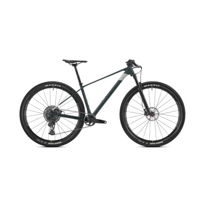 Mondraker Podium Carbon, bicykel - Translucent green carbon/racing silver 2023