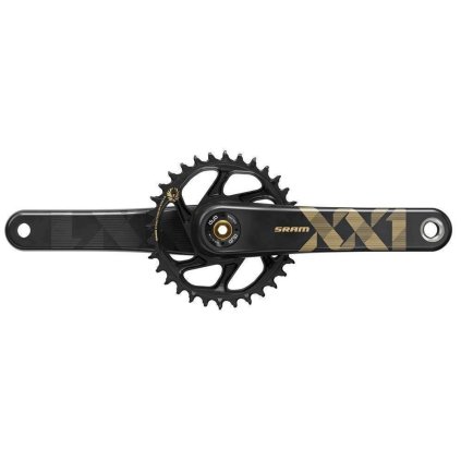 Sram XX1 Eagle, kľuky DUB B148 - 175 mm - zlaté - DM 34 zubov