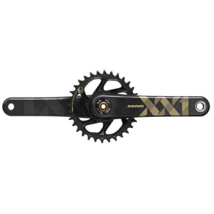 Sram XX1 Eagle, kľuky DUB B148 - 175 mm - zlaté - DM 34 zubov