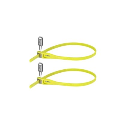Hiplok Z LOK, uťahovací lankový zámok - Twin Pack - Lime