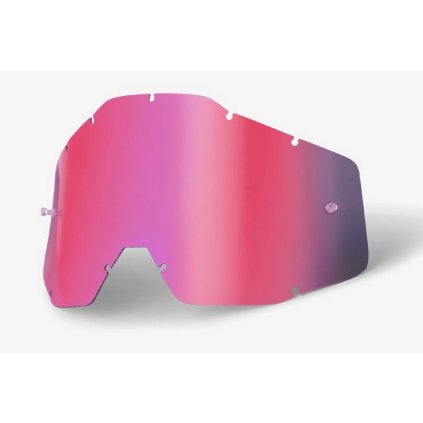 100% Racecraft/Accuri/Strata, Anti-fog náhradné sklo - Pink