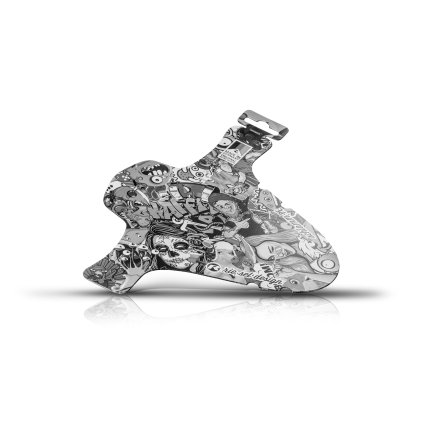 Mudguard Riesel Design SchlammPE Stickerbomb ultra black 2018