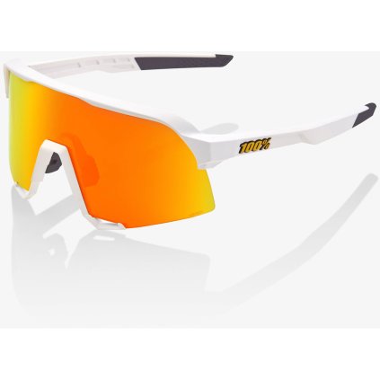 Okuliare 100% S3 Soft Tact White HiPER Red Multilayer Mirror Lens