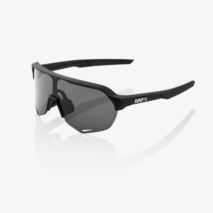 Okuliare 100% S2 Soft Tack Black Smoke Lens