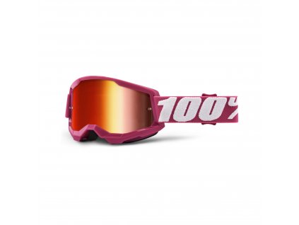 MX okuliare 100% STRATA 2 Fletcherirror Red Lens